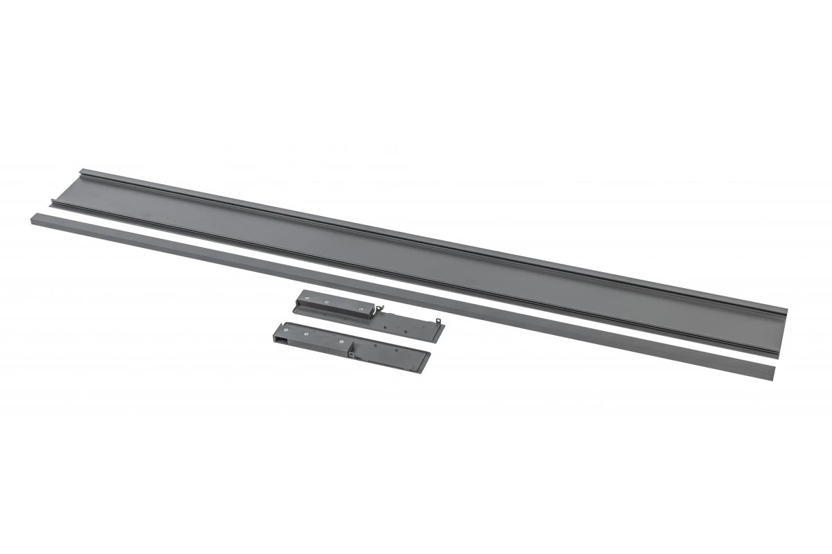 Комплект GTV AXIS PRO передняя панель 1200мм + крепеж + релинг для внутреннего ящика D Антрацит - 2