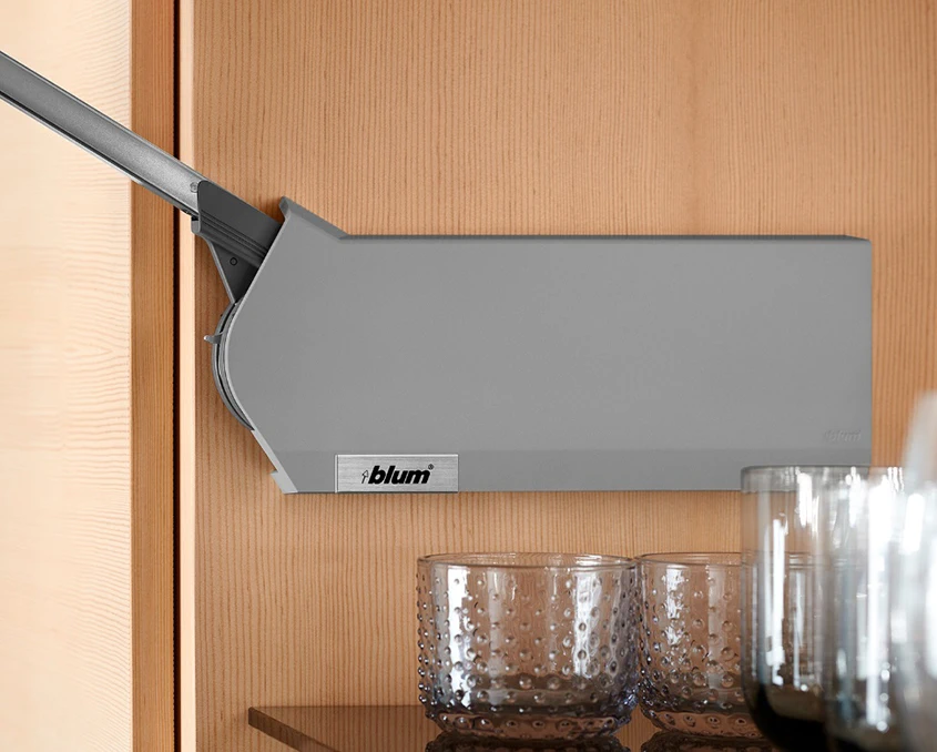 Комплект Blum AVENTOS HF механізм 25F39 ВК=760-1040мм BLUMOTION HGR Світло-сірий - 2