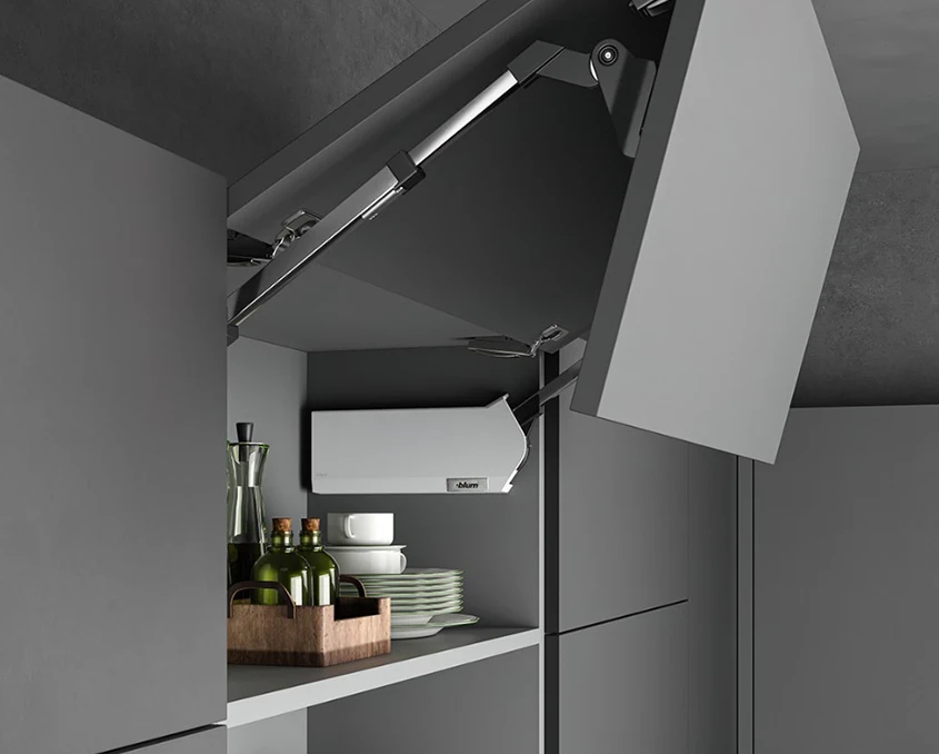 Комплект Blum AVENTOS HF механизм 25F38 ВК=700-900мм BLUMOTION SW Белый шелк