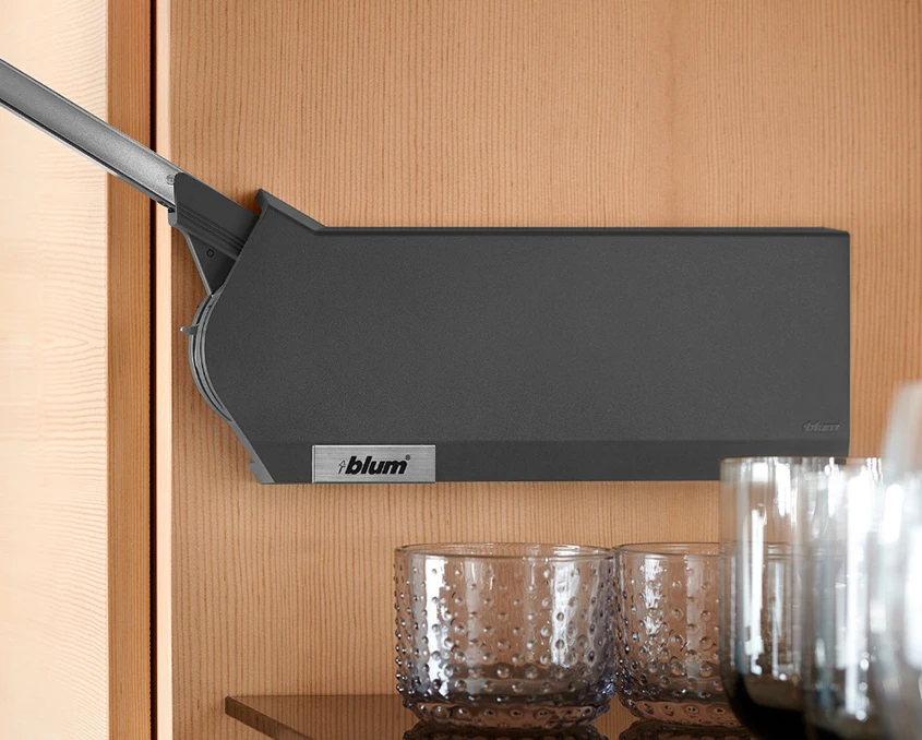 Комплект Blum AVENTOS HF механізм 28F35 ВК=560-710мм BLUMOTION TGR Темно-сірий - 2