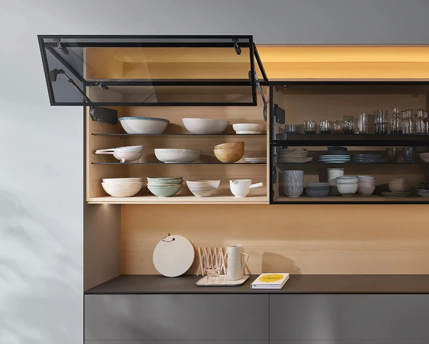 Комплект Blum AVENTOS HF механізм 28F35 ВК=560-710мм BLUMOTION TGR Темно-сірий