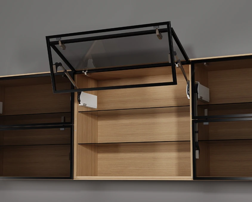 Комплект Blum AVENTOS HF механізм 25F35 ВК=560-710мм BLUMOTION SW  AVTHF2535-2SW-A  Білий шовк