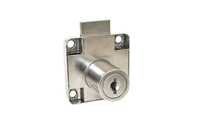 Замок Hafele мебельный для ящиков D-19мм 232.01.781 Никель