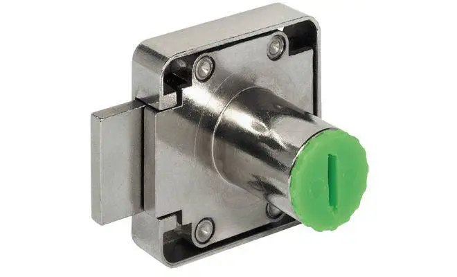 Замок Hafele правый с удлиненным ригелем 24мм 232.25.600 Никель