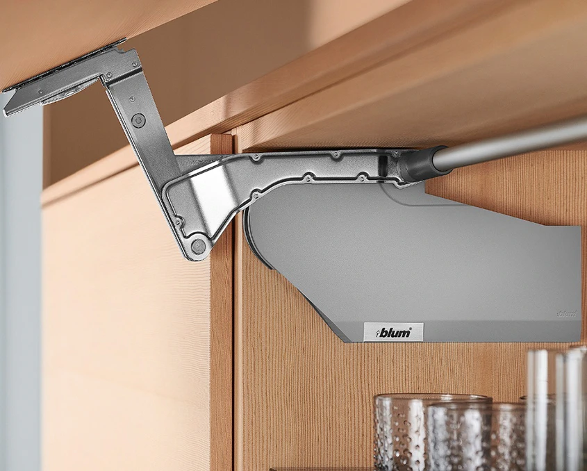 Комплект Blum AVENTOS HS механизм I ВК=676-800мм HGR деревянный фасад AVTHS-IHGR Светло-серый - 2