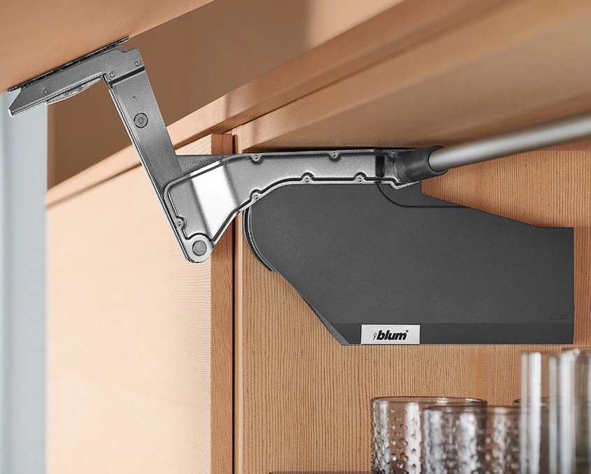 Комплект Blum AVENTOS HS механізм A ВК=350-525мм TGR  AVTHS-ATGR-A  Темно-сірий - 2