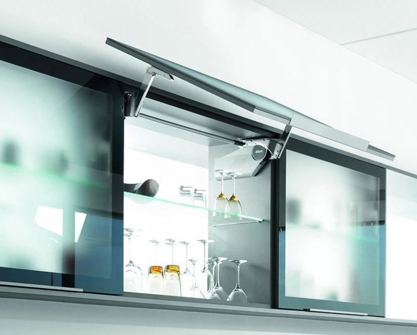 Комплект Blum AVENTOS HS механизм E ВК=526-675мм SW деревянный фасад AVTHS-ESW Белый шелк