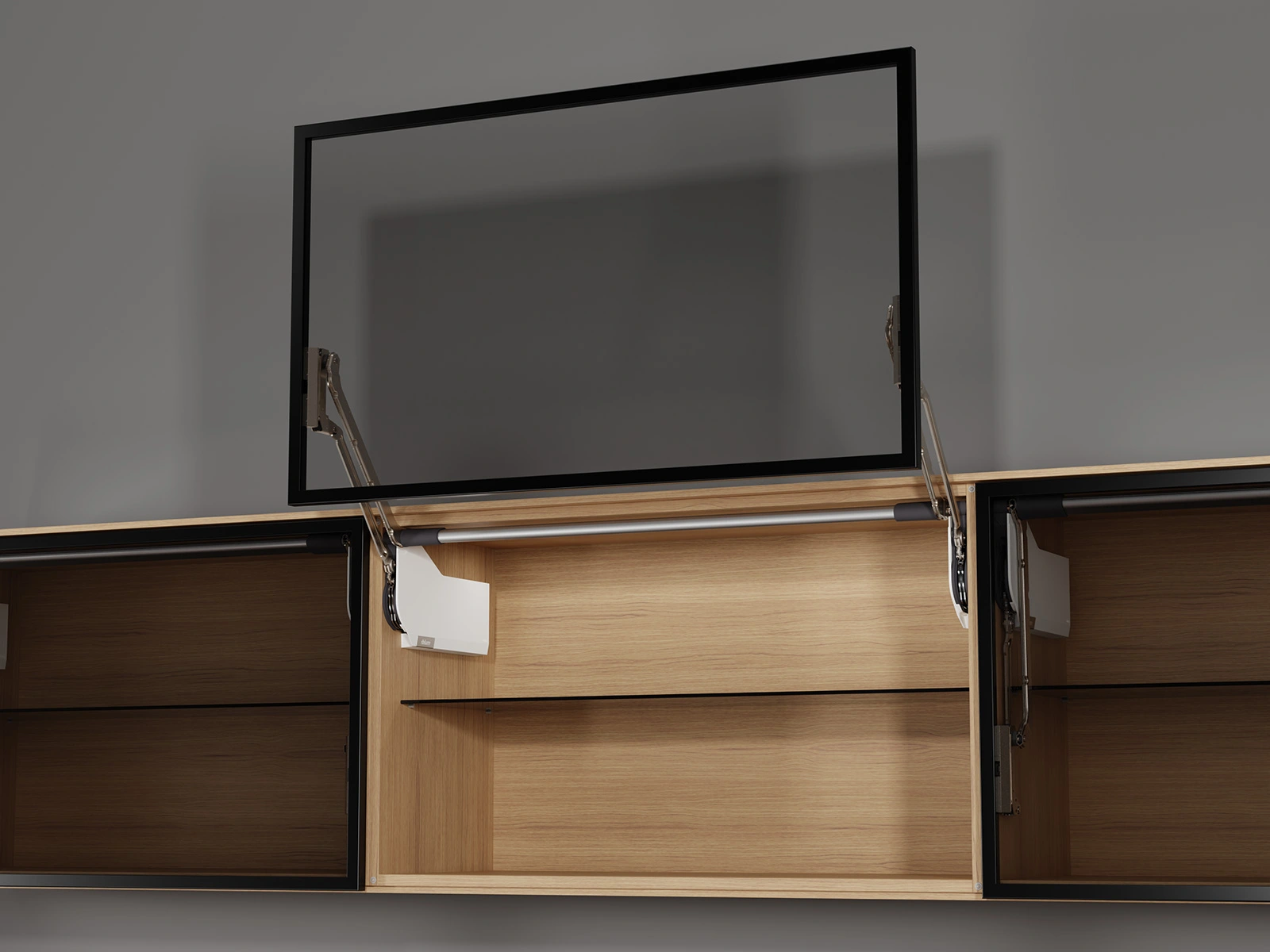 Комплект Blum AVENTOS HL механізм 25L38 ВК=400-550мм AVTHL-2538SW-A Білий шовк - 2