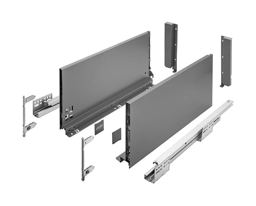 Висувна система GTV AXIS PRO L-500мм H-199мм дуже високий Антрацит