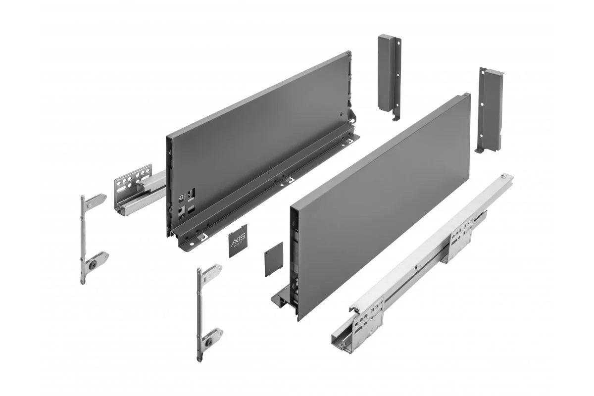 Висувна система GTV AXIS PRO L-600мм H-167мм високий Графіт