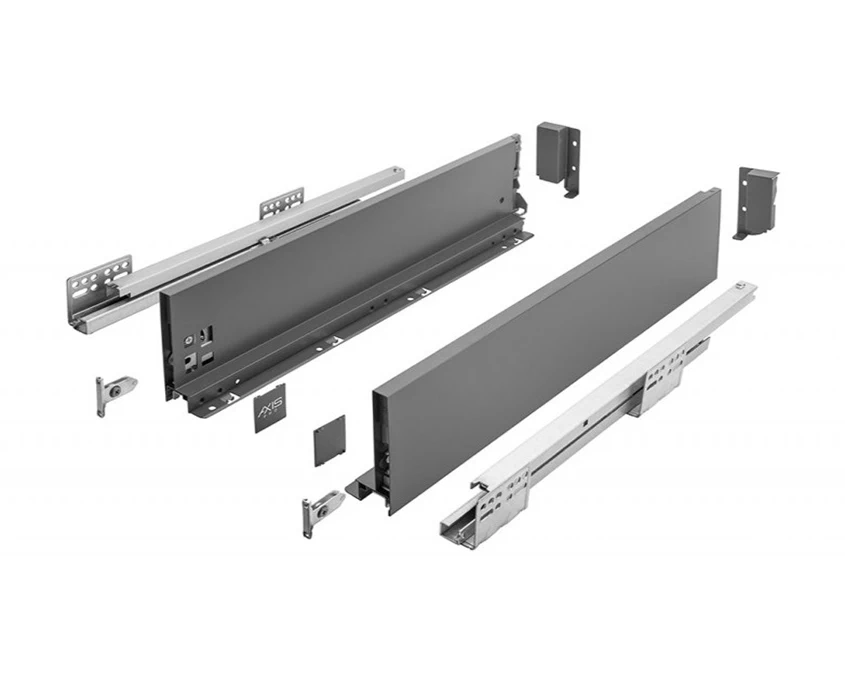 Висувна система GTV AXIS PRO Push to Open H-120мм L-300мм Антрацит