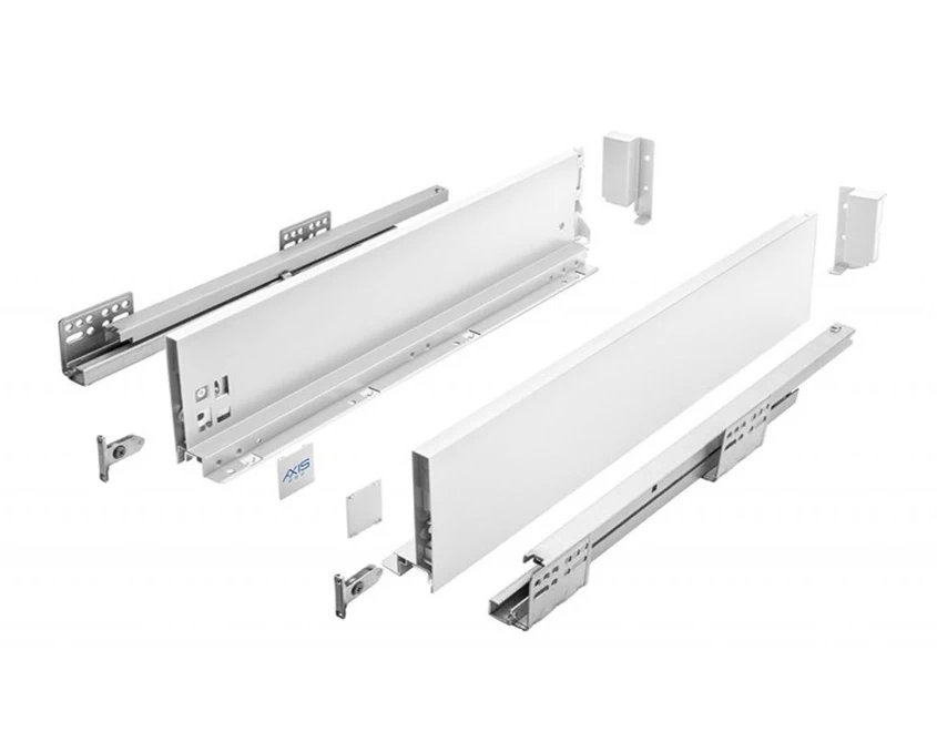 Висувна система GTV AXIS PRO Push to Open H-120мм L-350мм Білий