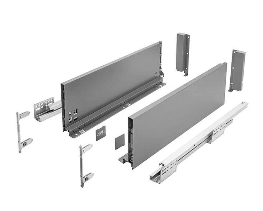 Висувна система GTV AXIS PRO Push to Open H-120мм L-450мм Антрацит