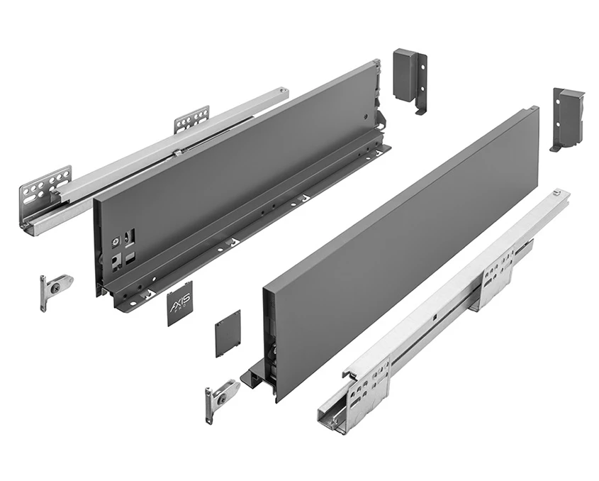 Висувна система GTV AXIS PRO Push to Open H-86мм L-450мм Антрацит