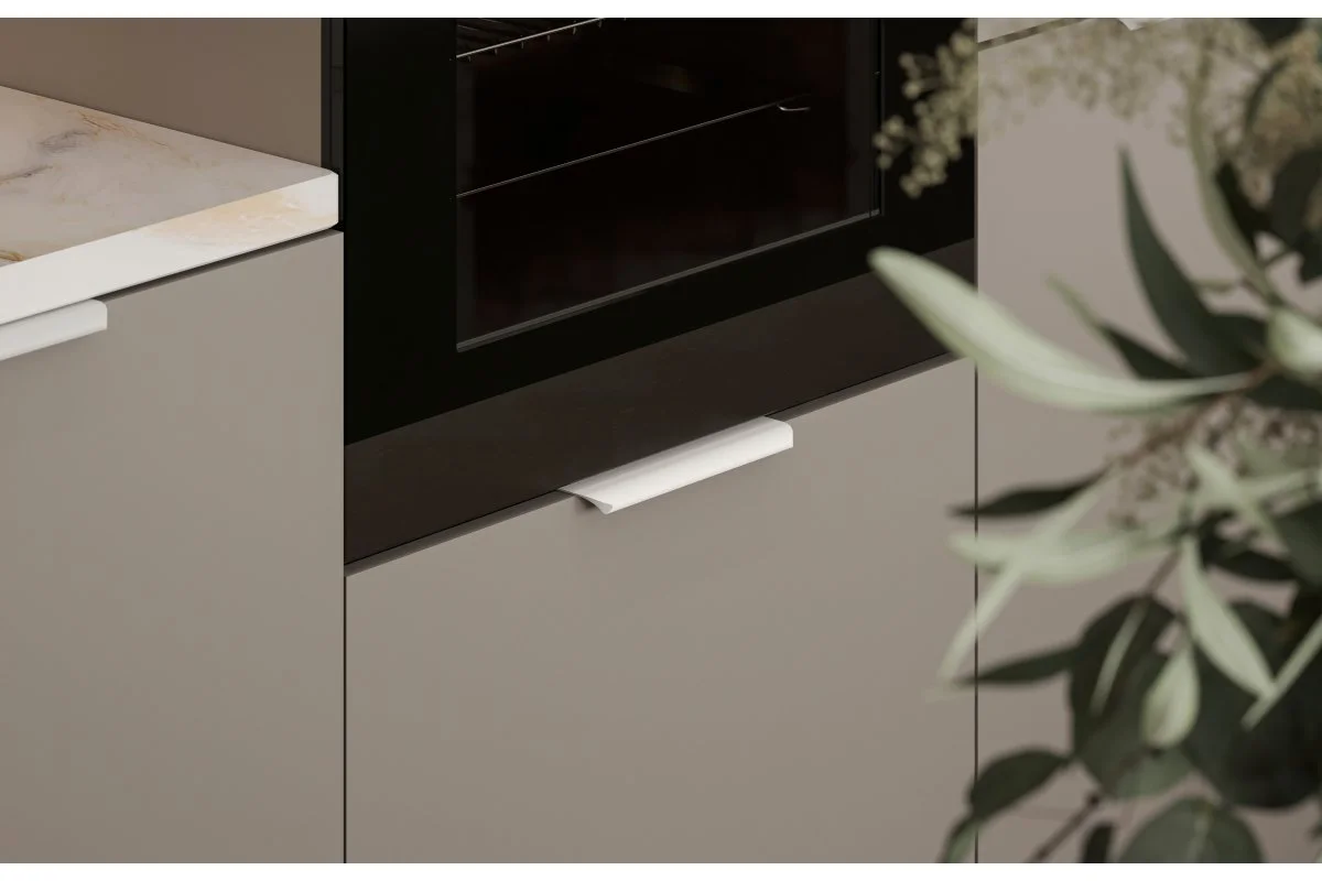 Мебельная ручка алюминиевая GTV HEXA 160 мм Белый матовый - 4