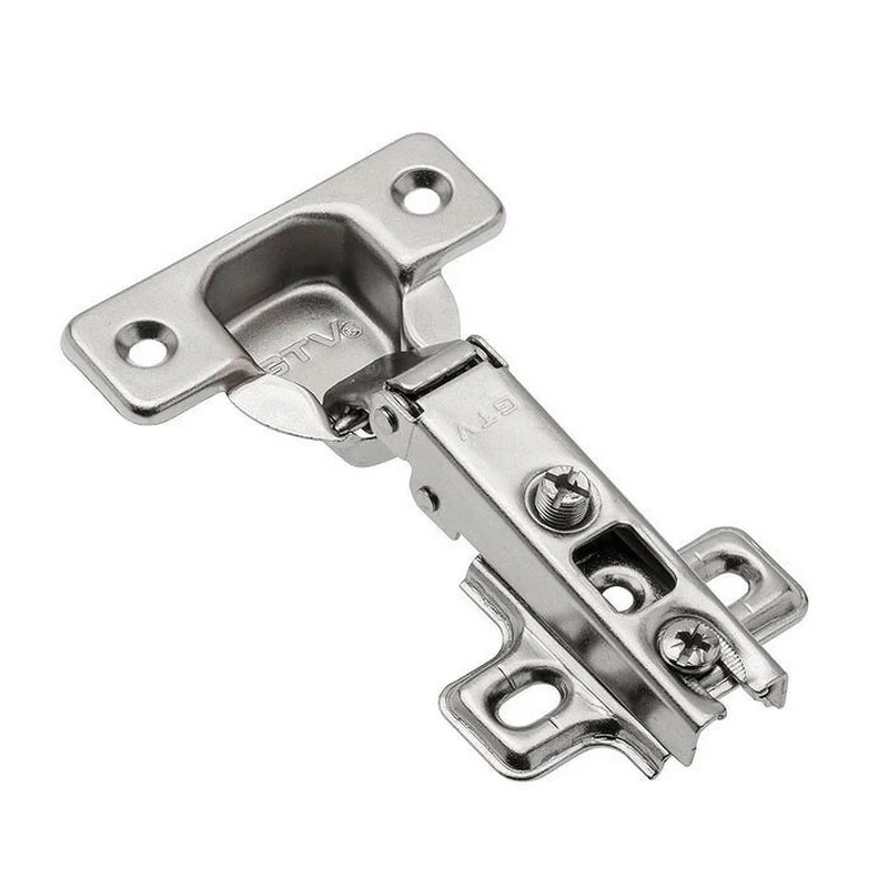 Завіса GTV ZP-BICN090ZE накладна 35мм + планка Н0 з єврошурупами Нікель