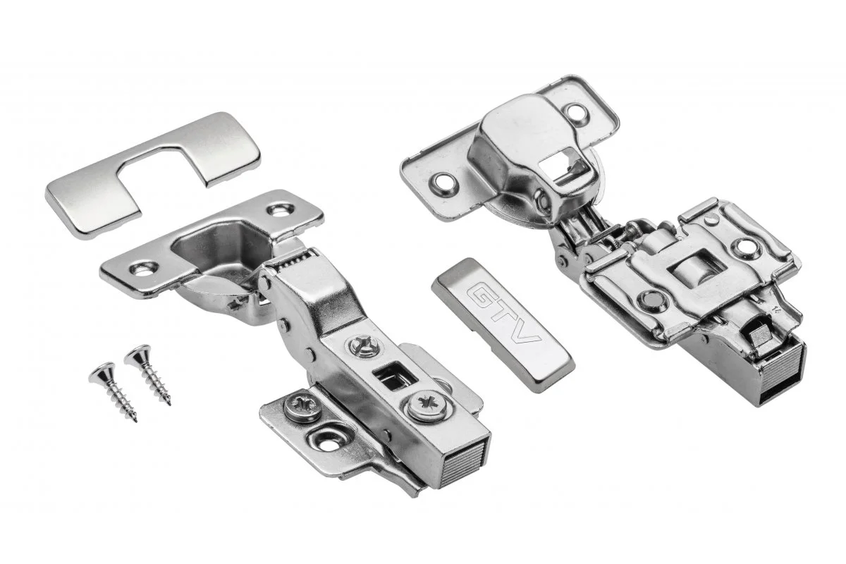 Петля GTV ZM-ECHC08-3DBEO PRESTIGE внутренняя с доводчиком эксцентриковая регулировка Никель