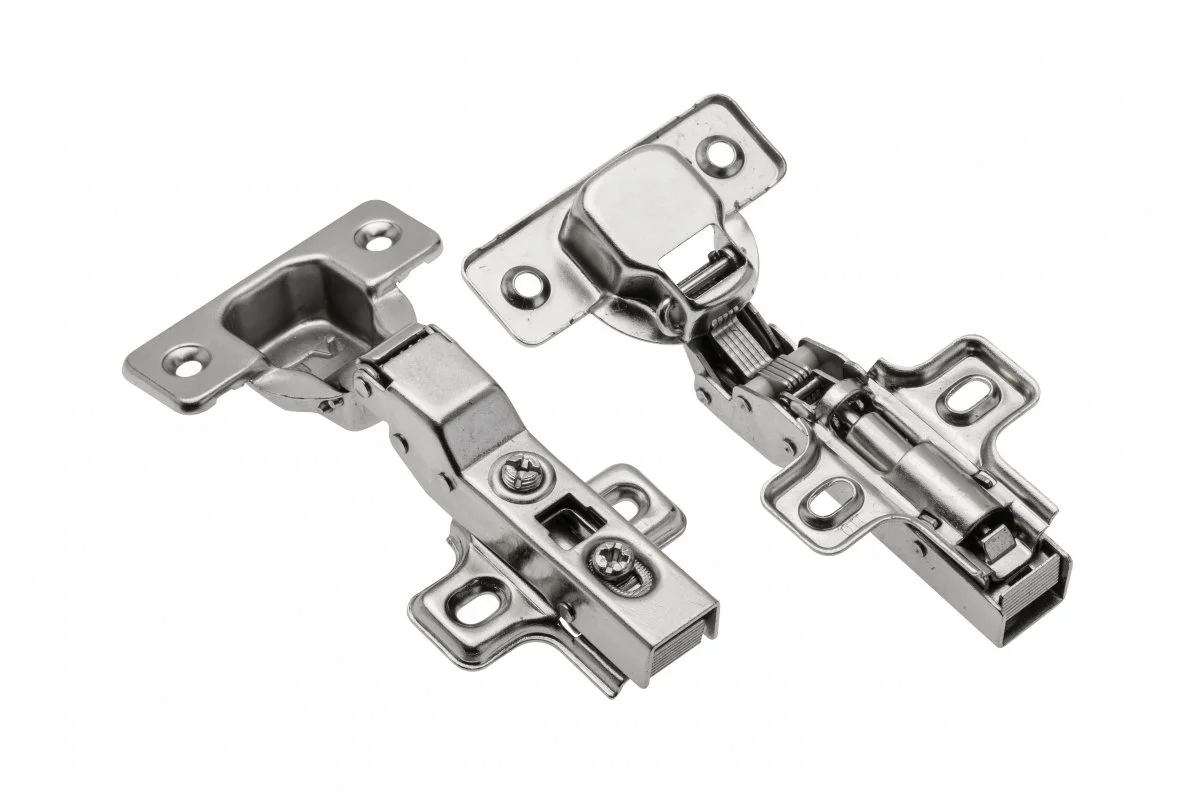 Петля GTV ZM-INHC080BEO полунакладная STANDART самодотягивающаяся гидравлическая Никель