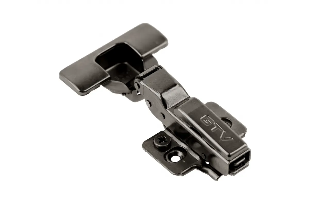 Петля GTV ZM-HCSL08-3DBEO-20 полунакладная SILENTO PRO самозатягивающийся гидравлический Черный