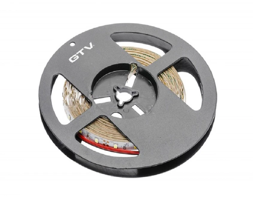Світлодіодна стрічка GTV Flash 3528 600 LED 9,6W/1м IP20 8мм бухта 50м Білий холодний - 2