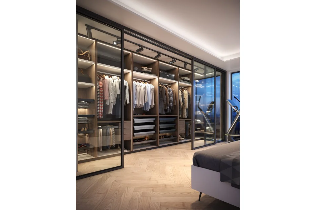 Корзина для білизни GTV WG-KOSZM80-60 ELITE 800мм перфорована з дотягом Графіт - 3