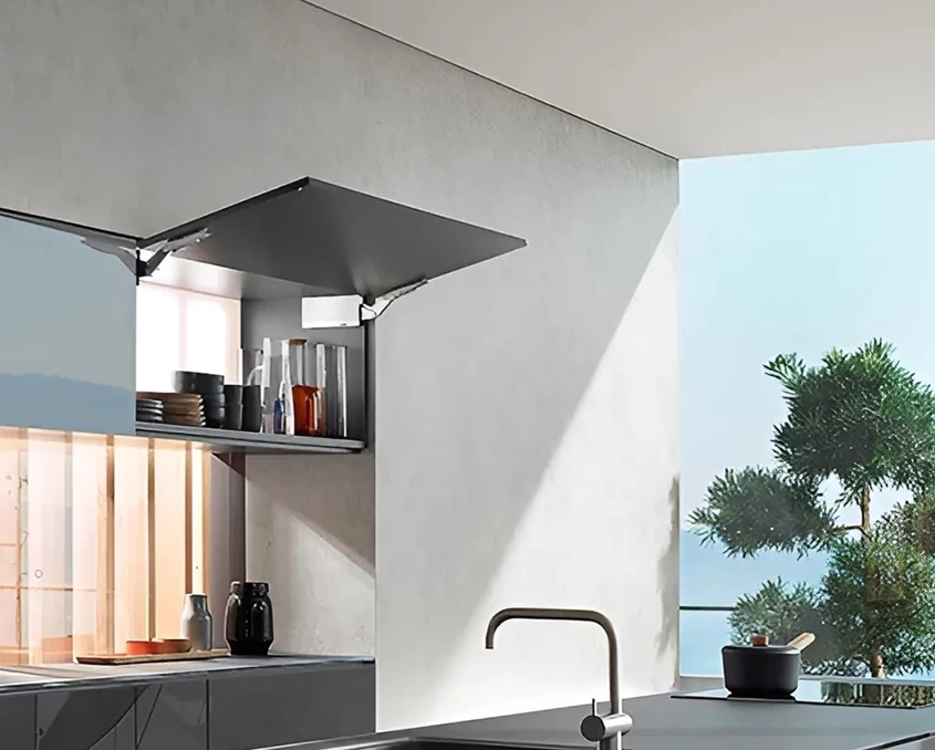 Комплект Blum AVENTOS HK top силовой механизм 27 TIP-ON  AVHKt-27TSW-A  Белый шелк