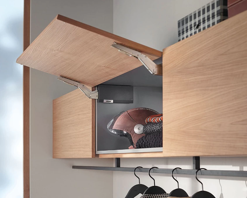 Комплект Blum AVENTOS HK top силовий механізм 29 TIP-ON дерев’яний фасад  AVHKt-29TTGR  Темно-сірий