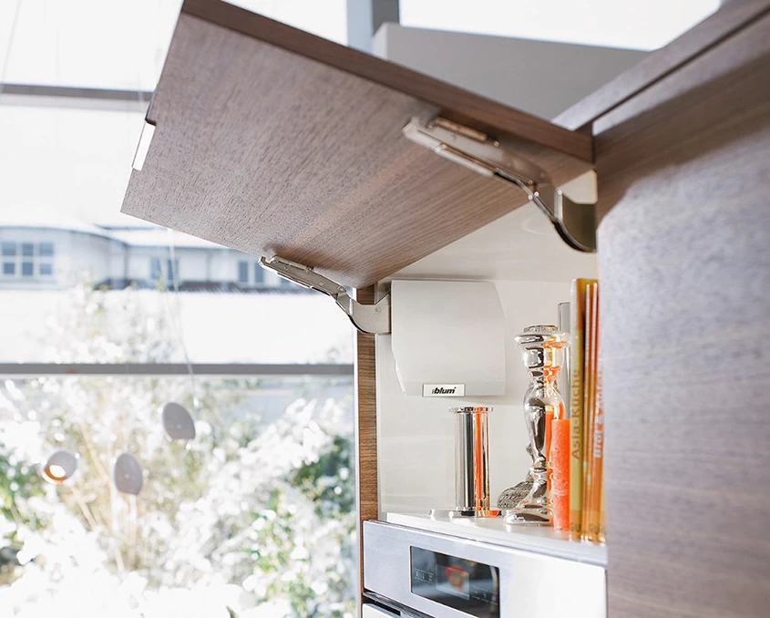 Комплект Blum AVENTOS HK-S механізм CE ВК=186-600мм TIP-ON дерев’яний фасад  AVTHKS-CETSW Білий шовк