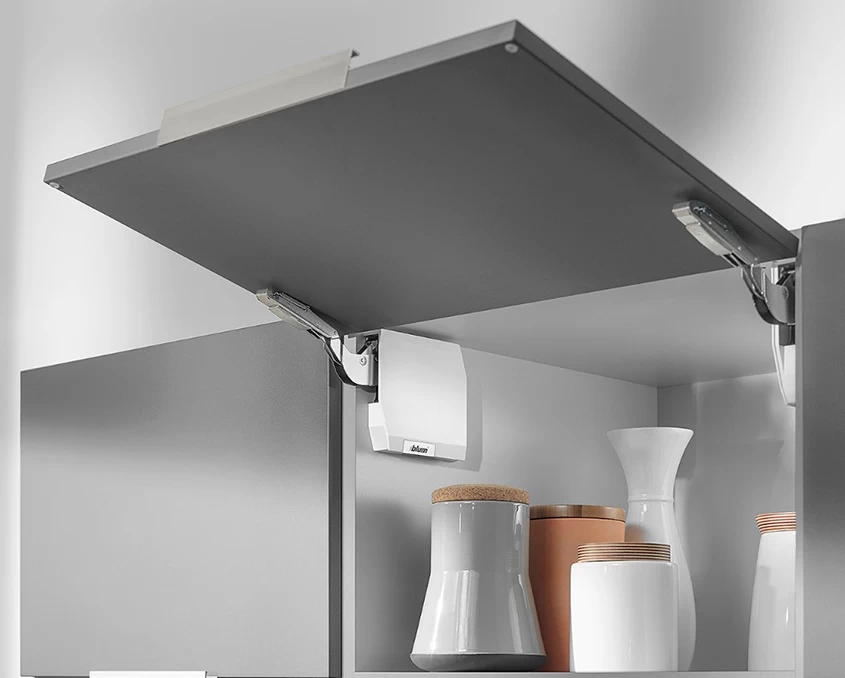 Комплект Blum AVENTOS HK-S механізм EE ВК=186-600мм BLUMOTION дерев’ян. фасад AVTHKS-EEBS Білий шовк