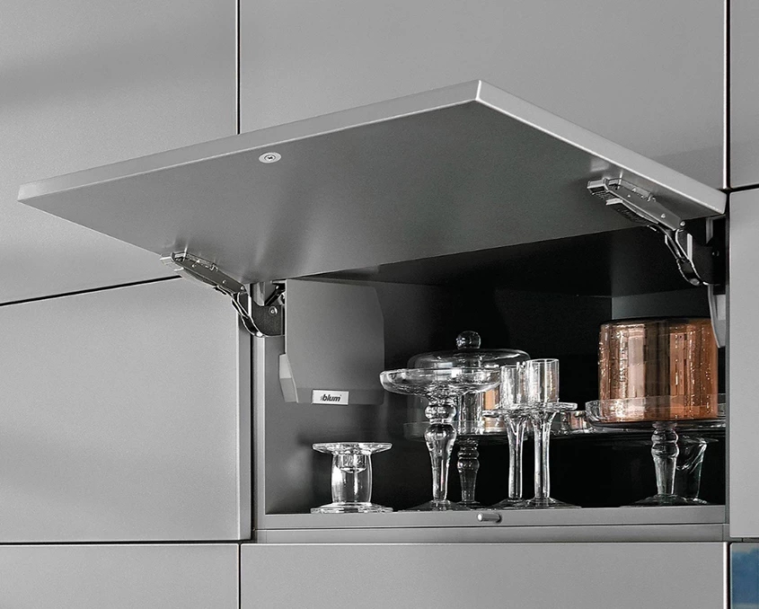 Комплект Blum AVENTOS HK-S механізм CC ВК=186-600мм TIP-ON дерев’ян.фасад AVTHKS-CCTHGR Світло-сірий