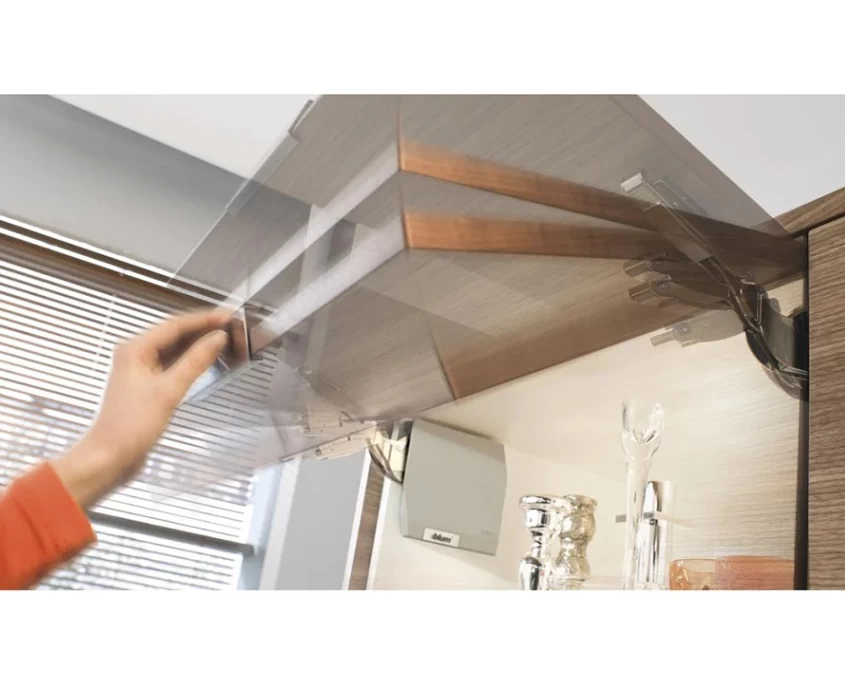 Комплект Blum AVENTOS HK-S механізм EE ВК=186-600мм TIP-ON дерев’ян.фасад AVTHKS-EETHGR Світло-сірий