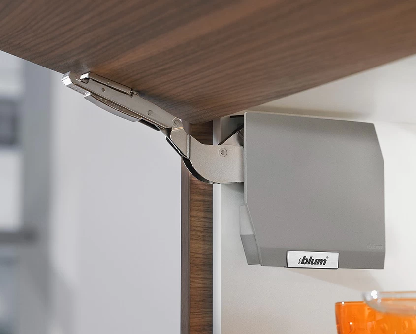 Комплект Blum AVENTOS HK-S механізм EE ВК=186-600мм BLUMOTION дерев.фасад AVTHKS-EEBHGR Світло-сірий - 2