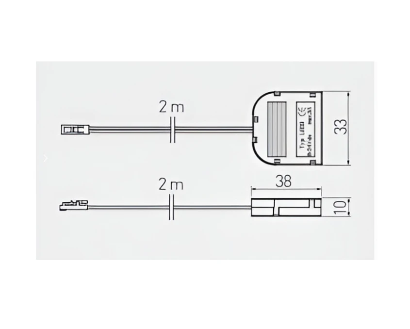 Конектор-розгалужувач GTV 3 х mini AMP 2м - 2