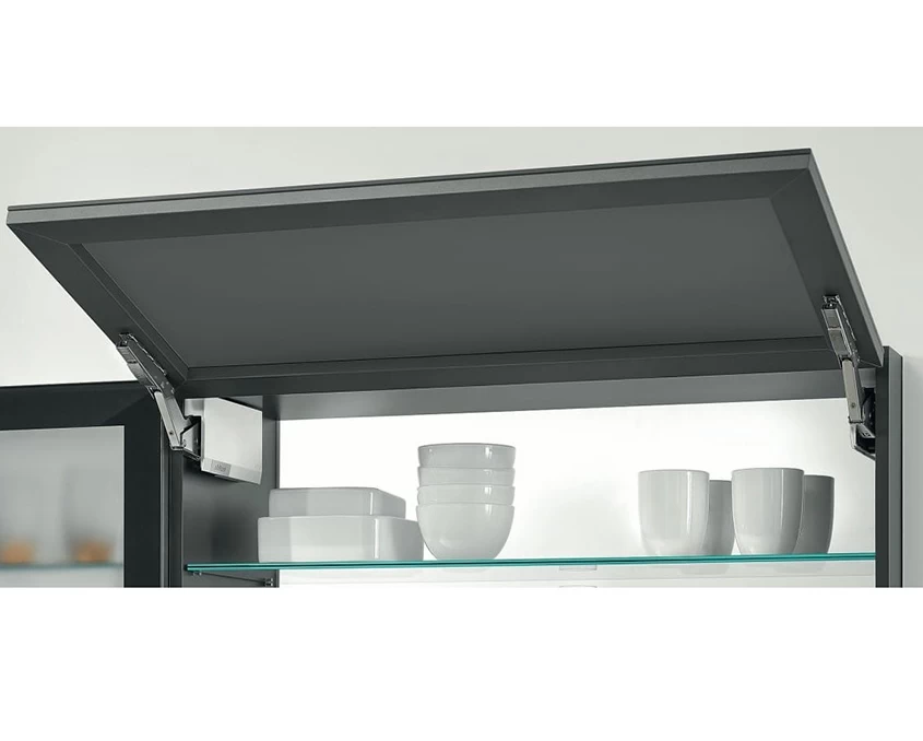 Комплект Blum AVENTOS HK top силовий механізм 23 TIP-ON дерев’яний фасад  AVHKt-23TSW  Білий шовк