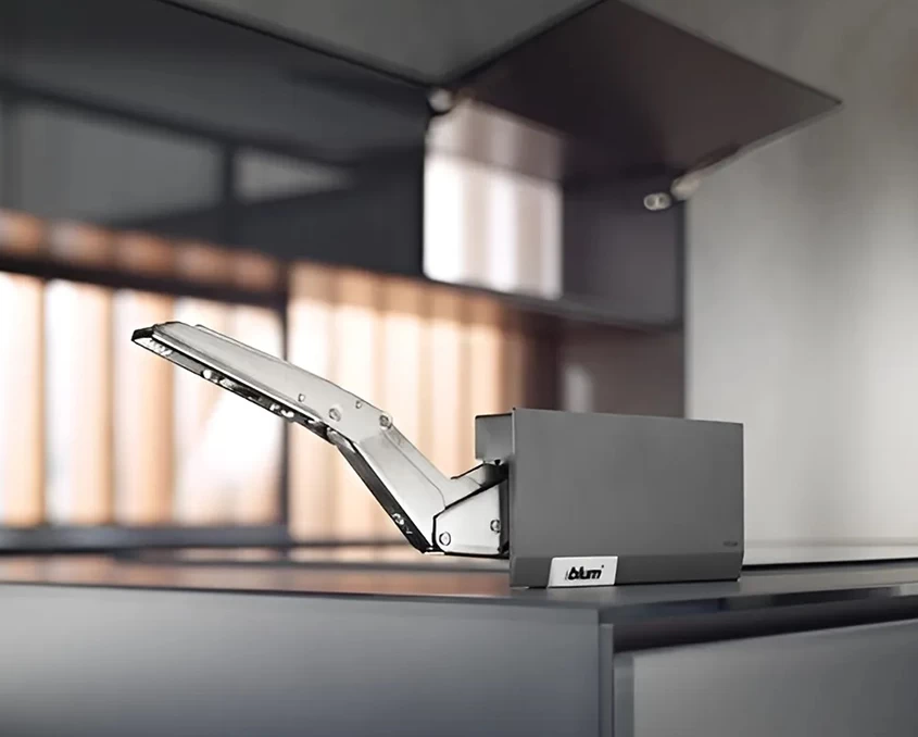 Комплект Blum AVENTOS HK top силовой механизм 25 BLUMOTION деревянный фасад AVHKt-25BTGR Темно-серый