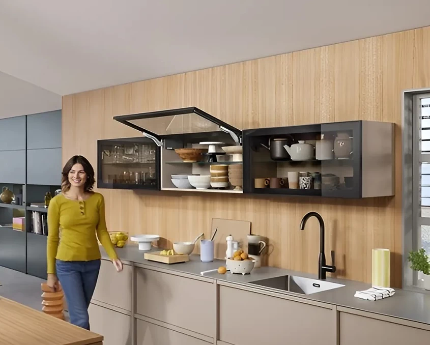 Комплект Blum AVENTOS HK top силовий механізм 25 BLUMOTION  AVHKt-25BSW-A  Білий шовк