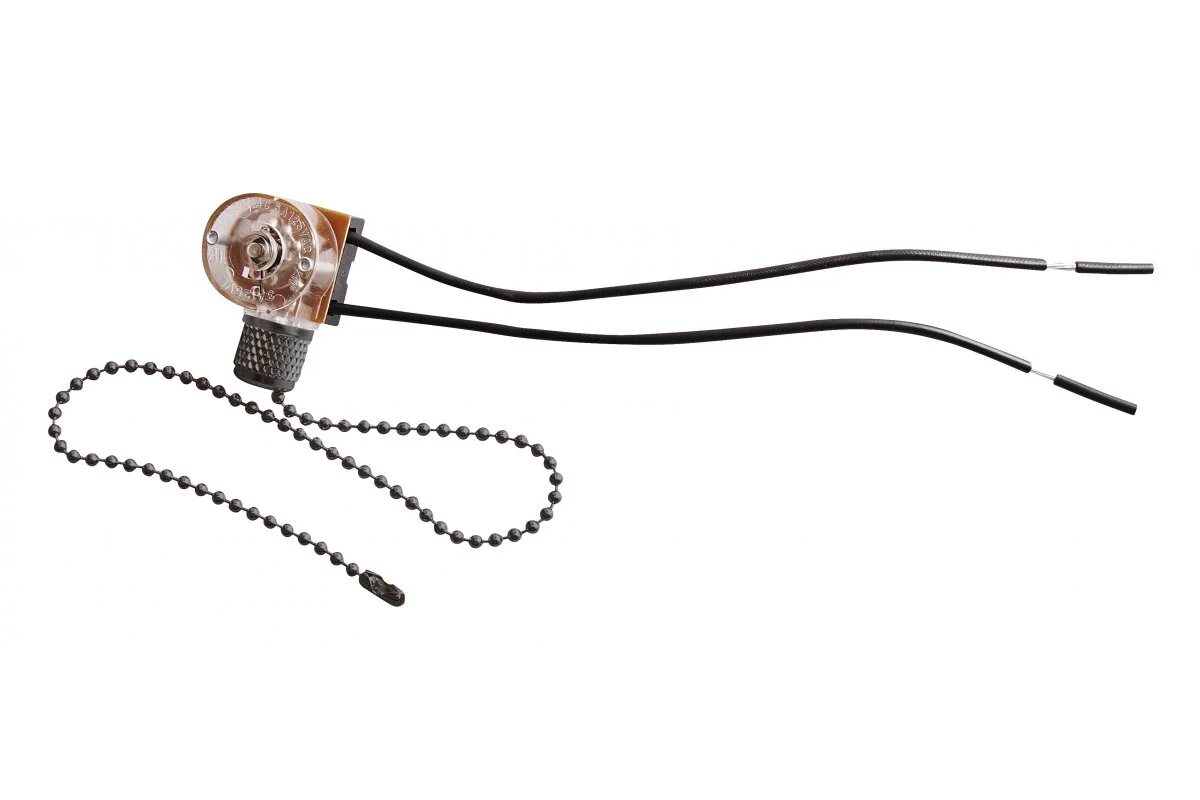 Вимикач GTV з ланцюжком 220-240V max 750W max 3А Хром