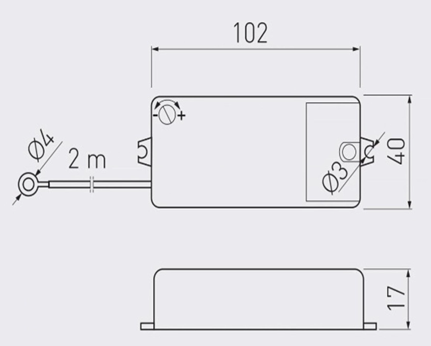 Выключатель сенсорный GTV под винт 230В max.500W (с винтом) кабель 2м Белый - 2