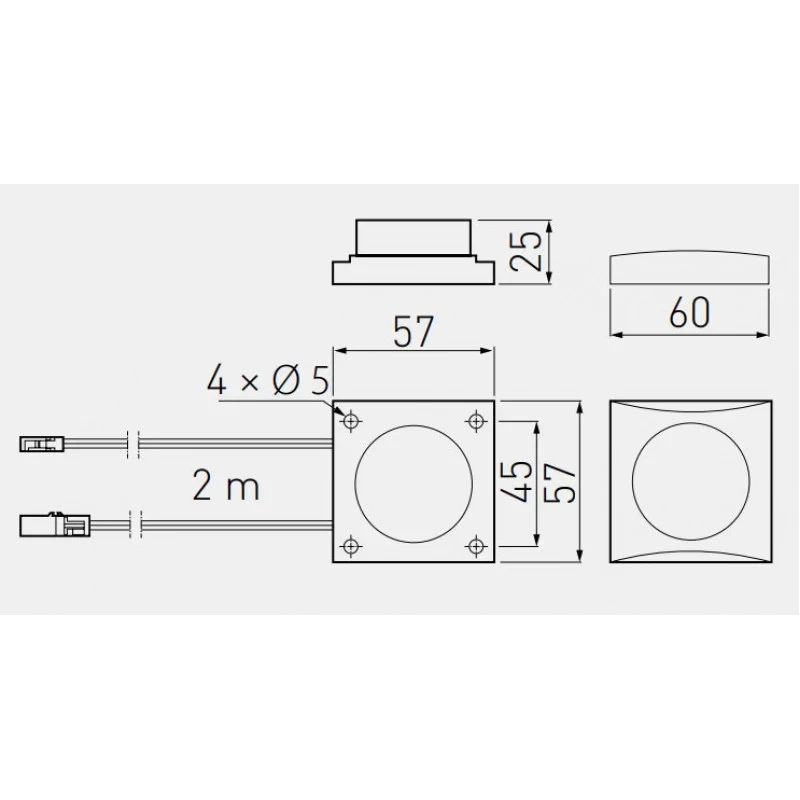 Вимикач GTV AE-WLKON-20 регулятор яскравості Чорний - 2