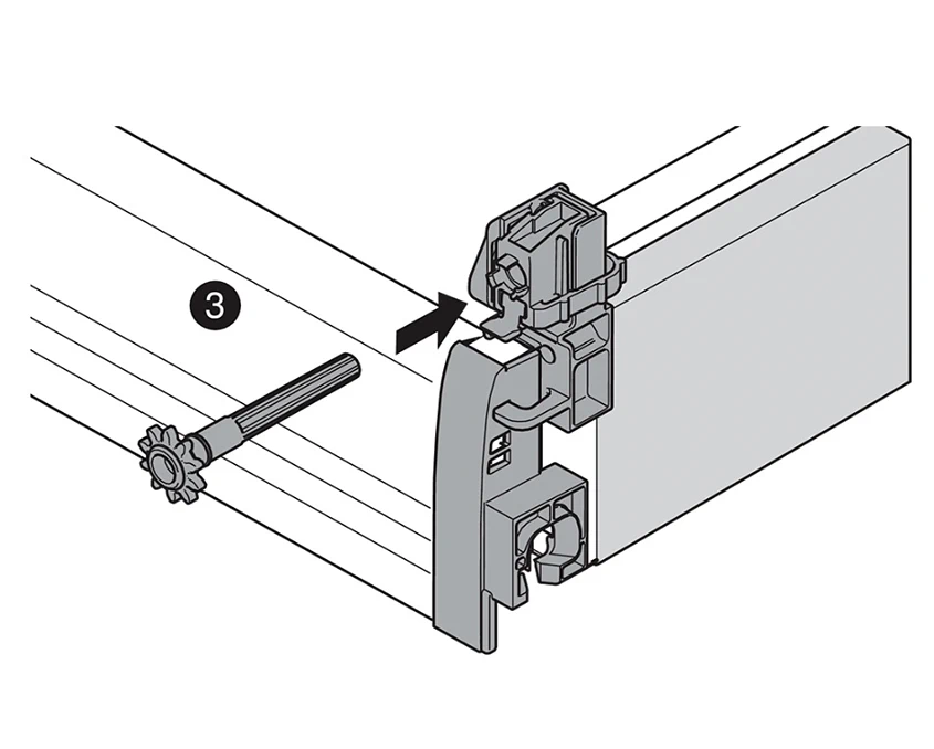Боковий стабілізатор Blum TANDEMBOX (добудовується вгору) НД=500 мм ШК=1200 ZST.500BA SE-ST12 V1R73 - 4