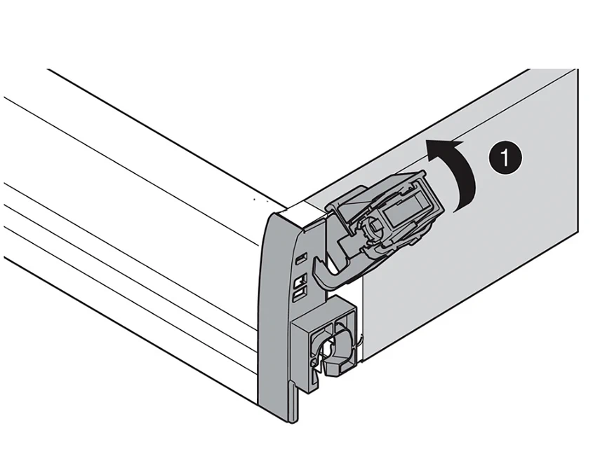 Боковий стабілізатор Blum TANDEMBOX (добудовується вгору) НД=500 мм ШК=1200 ZST.500BA SE-ST12 V1R73 - 2