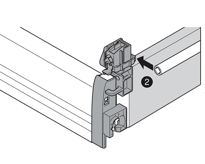 Боковий стабілізатор Blum TANDEMBOX (добудовується вгору) НД=500 мм ШК=1200 ZST.500BA SE-ST12 V1R73 - 3