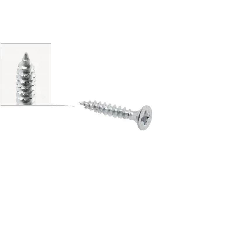 Кріпильний шуруп GTV IRONFAST, 4x16мм, PZ2, сталь, білий цинк (1000шт)