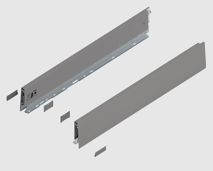 Царга Blum MERIVOBOX висота M NL=600мм права+ліва 470M6002S Z R+L V1 IG-M Індіум сірий
