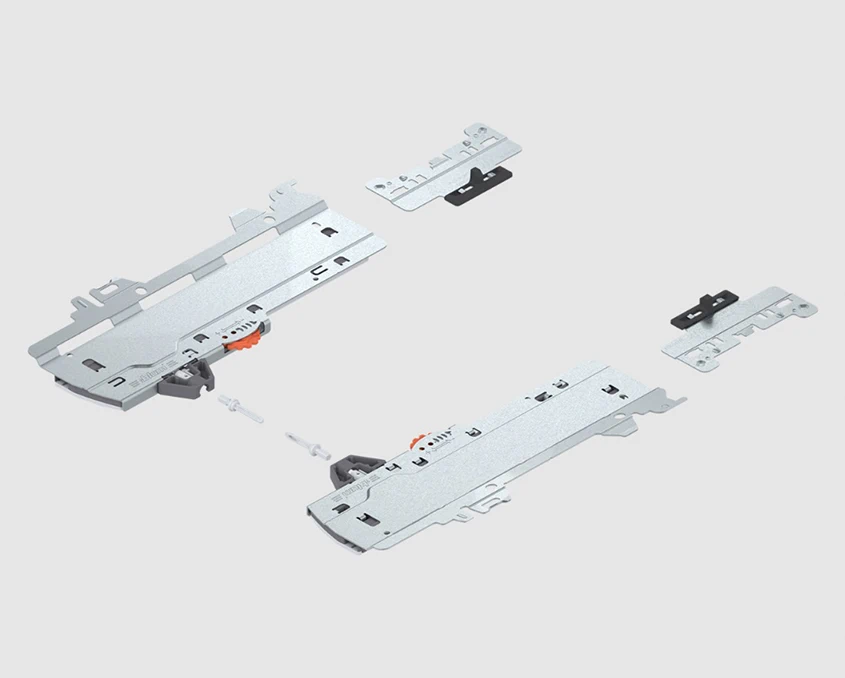 Комплект Blum TIP-ON BLUMOTION (механізм + тригер + адаптер) T60H4340 TOB R+LV1R735 Світло-сірий
