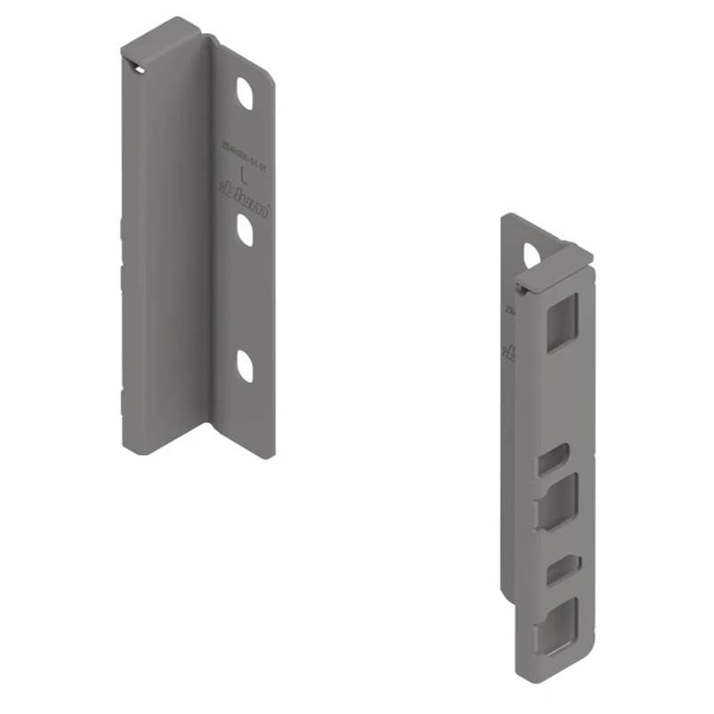 Тримач задньої стінки Blum MERIVOBOX K-146мм лівий/правий ZB4K000S HO-RW MP IG-M Індіум сірий