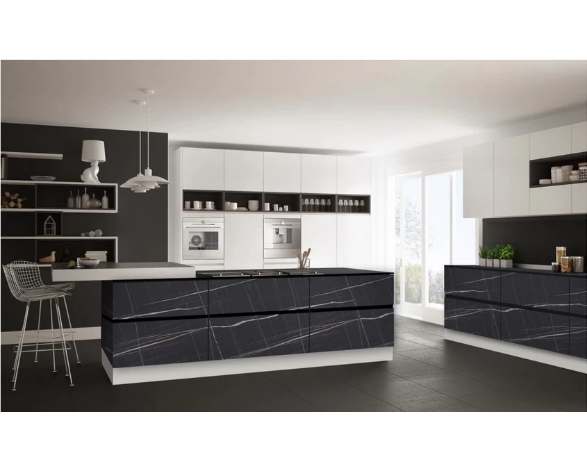 Плита LuxeForm Compact HPL 2097x649x12мм S/W634 Тенерифе / черное ядро - 2