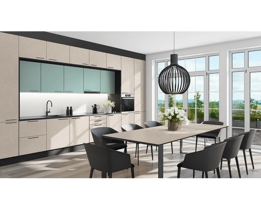 Плита LuxeForm Compact HPL 4200x649x12мм S351 Айленд / черное ядро - 2