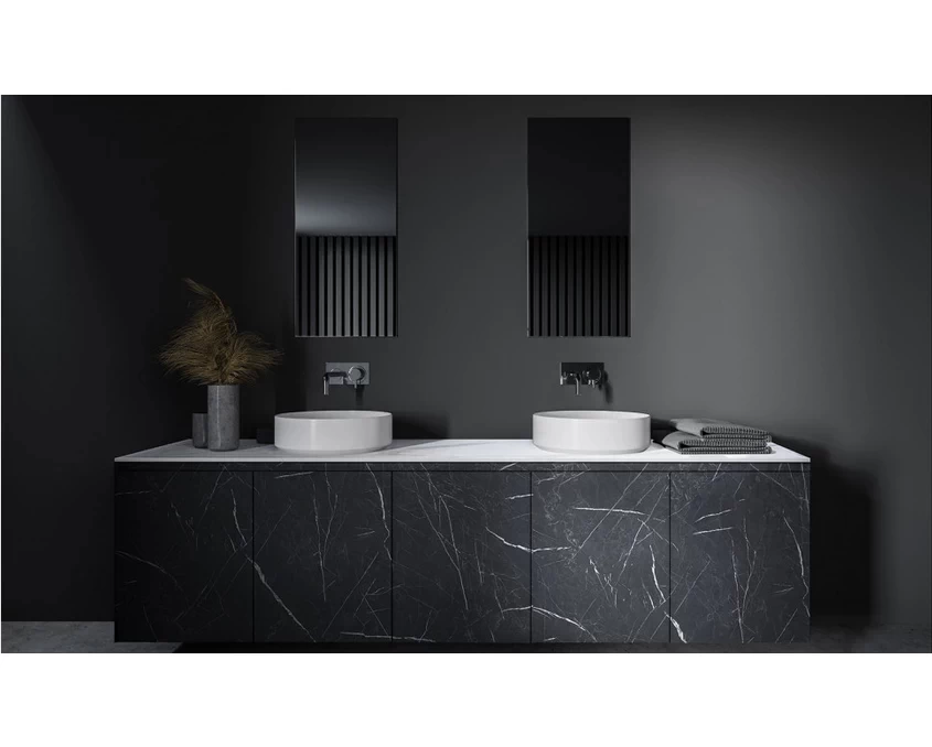 Плита LuxeForm Compact HPL 1170x640x12мм S352 Винсон / черное ядро - 2