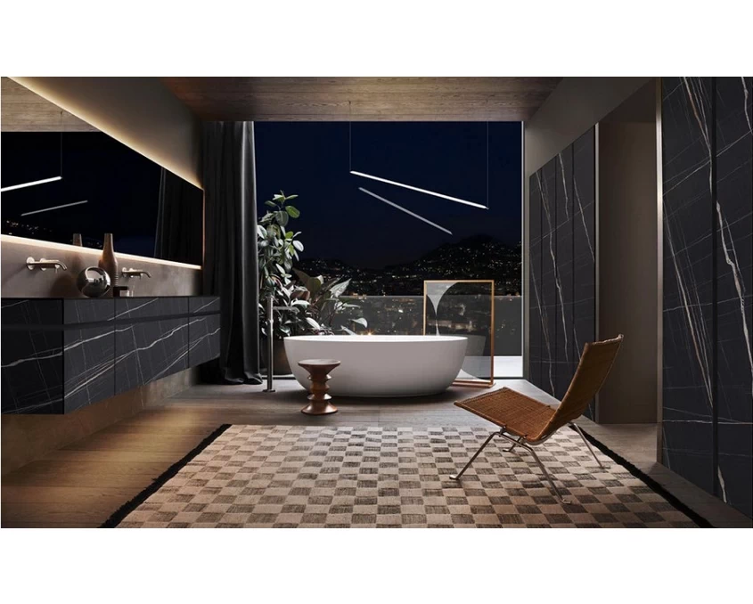 Плита LuxeForm Compact HPL 2097x649x12мм S634 Тенерифе / черное ядро - 3